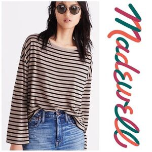 Madewell Stripe Libretto Wide-Sleeve Top